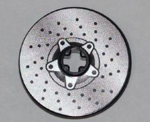 Lego Technik Disc 3 x 3 mit Sticker (2723pb053)