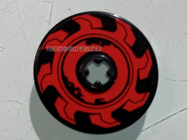 Lego Technik Disc 3 x 3 mit Sticker (2723pb087r)