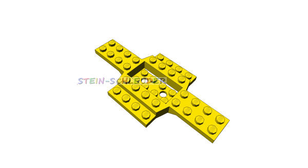 Lego  Autobasis 6 x 12 mit 4 x 2 abgesenker Mitte (28324)