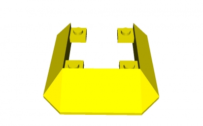 Lego Schrägstein / Zugdach 6 x 6 (2876)