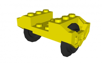 Lego 9V Eisenbahn-Radhalter inkl. Räder (2878c01)