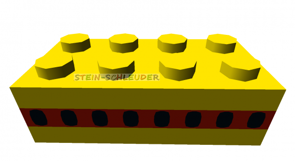 Lego Basisstein 2 x 4 bedruckt (3001p041)