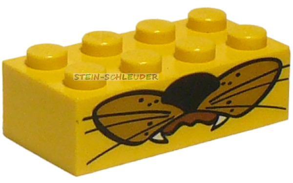 Lego Basisstein 2 x 4 bedruckt (3001pb013)