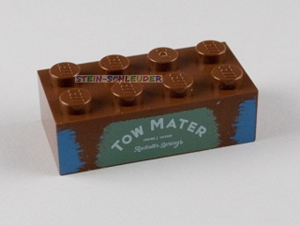 Lego Basisstein 2 x 4 bedruckt (3001pb081)
