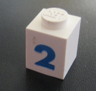 Lego Stein 1 x 1 bedruckt (3005pt2b)