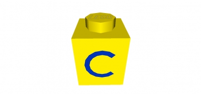 Lego Stein 1 x 1 bedruckt (3005ptc)