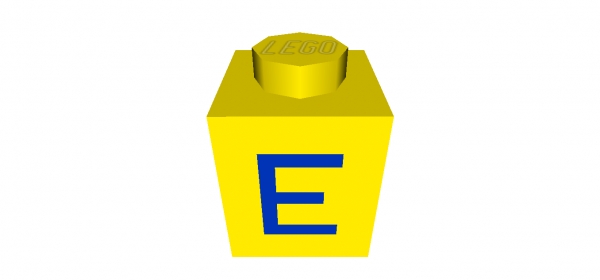 Lego Stein 1 x 1 bedruckt (3005pte)
