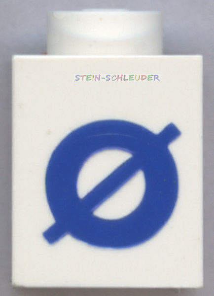 Lego Stein 1 x 1 bedruckt (3005ptostrokeb)