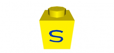 Lego Stein 1 x 1 bedruckt (3005pts)