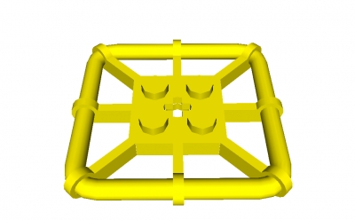 Lego Platte 2 x 2 mit umlaufenden Halterungen (30094)
