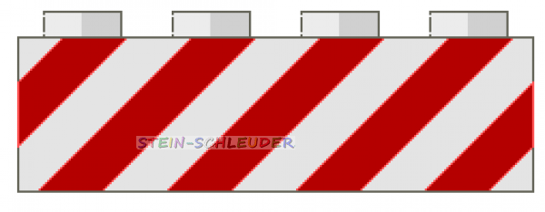 Lego Stein 1 x 4 bedruckt (3010p06)