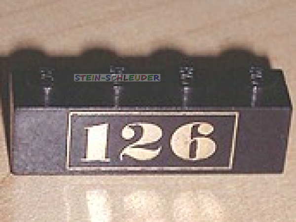 Lego Stein 1 x 4 bedruckt (3010pb001)