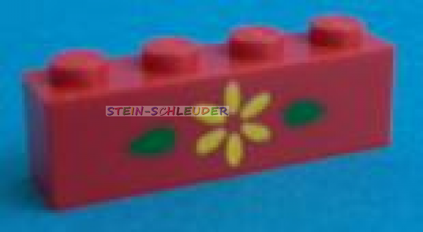 Lego Stein 1 x 4 bedruckt (3010pb018)