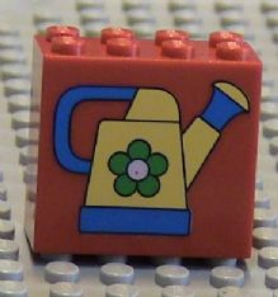 Lego Stein 2 x 4 x 3 bedruckt (30144pb004)