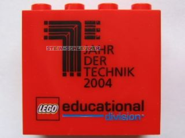 Lego Stein 2 x 4 x 3 bedruckt (30144pb017)