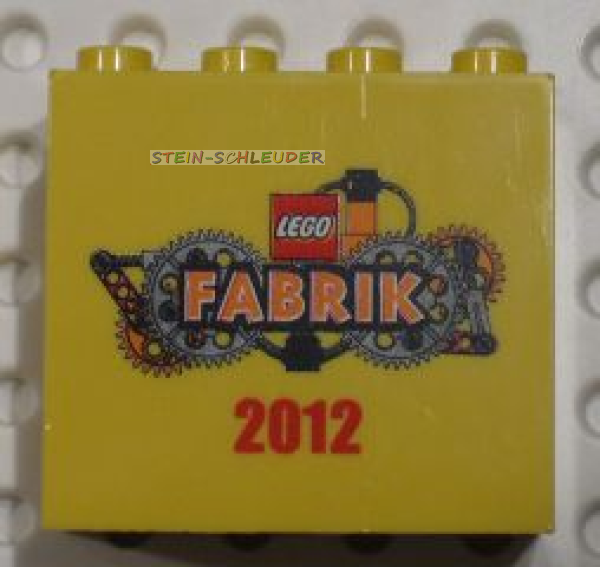 Lego Stein 2 x 4 x 3 bedruckt -2012- (30144pb115)