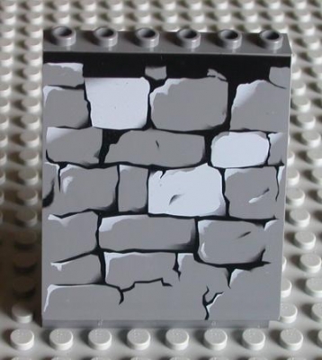 Lego Schrägpaneele bedruckt 4 x 6 x 6 (30156px6)