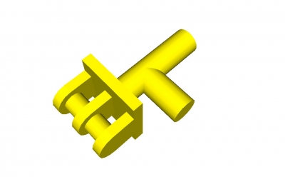Lego Minifigur Schaufelhalter mit Griff (30198)