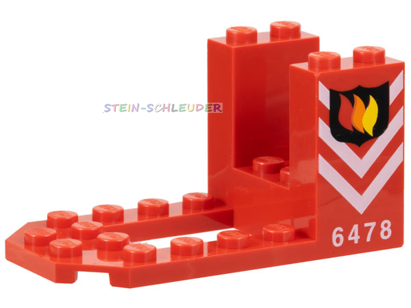 Lego Cockpit 4 x 7 x 3 bedruckt (30250pb01)