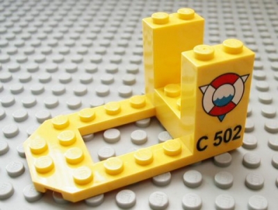 Lego Cockpit 4 x 7 x 3 bedruckt (30250px4)