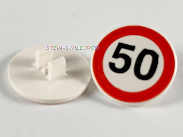 Lego Verkehrsschild mit Clip bedruckt (30261px2)