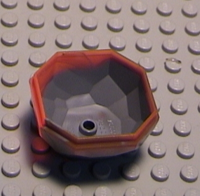 Lego Felsen Unten 4 x 4 x 1 mit transp.-orange (30294px1)