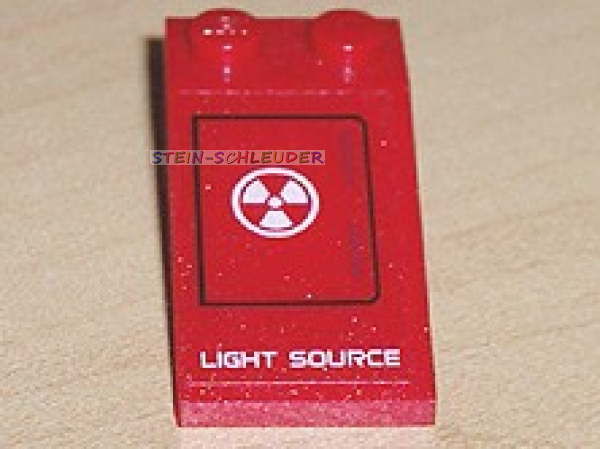 Lego Schrägstein 2 x 4 mit Sticker (30363pb011L)