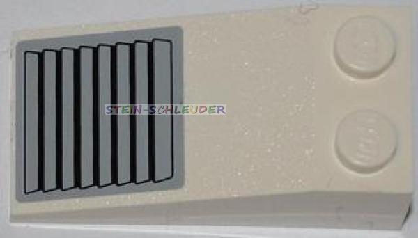 Lego Schrägstein 2 x 4 mit Sticker (30363pb018)