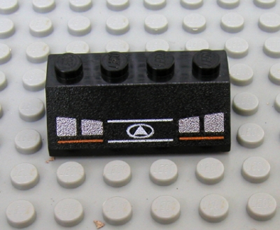 Lego Schrägstein 2 x 4  bedruckt (3037px9)