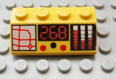 Lego Schrägstein 2 x 4 bedruckt (3037px8)