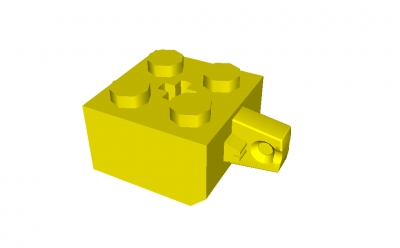 Lego Scharnierstein 2 x 2 mit Achsloch (30389b)