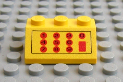 Lego Schrägstein 2 x 3 bedruckt (3038px2)