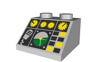 Lego Schrägstein 45 bedruckt (3039pc5)