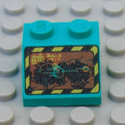 Lego Schrägstein 2 x 2 bedruckt (3039px15)