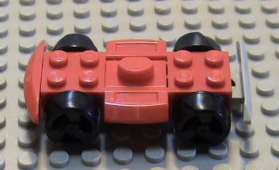 Lego Autobasis 4 x 6 Racer mit schwarzen Rädern (30558cx2)