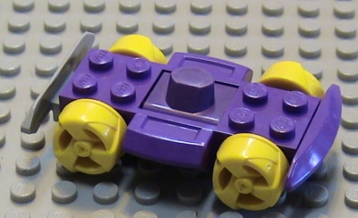 Lego Autobasis 4 x 6 Racer mit gelben Rädern (30558cx3)