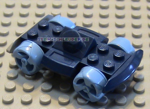 Lego Autobasis 4 x 6 Racer mit mittelblauen Rädern (30558cx8)