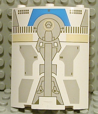 Lego Runde Wand Starwars 4 x 4 x 6 bedruckt (30562px2)