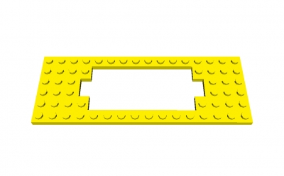 Lego Platte 6 x 16 mit Motorausschnitt (3058a)