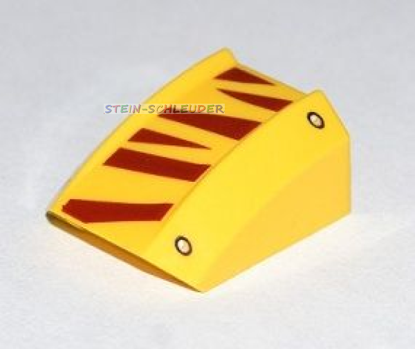 Lego Keilstein 2 x 2 x 1 bedruckt (30602pb053)