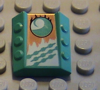 Lego Keilstein 2 x 2 x 1 bedruckt (30603x18)