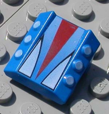 Lego Keilstein 2 x 2 x 1 bedruckt (30603px3)