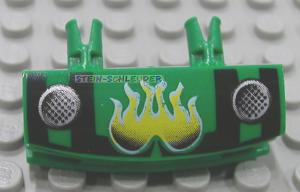 Lego Technik Gitter 1 x 4 mit 2 Pins bedruckt (30622pb01)