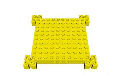 Lego Platte 12 x 12 x 1 mit 3 Seitenlöchern (30645)