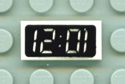 Lego Fliese 1 x 2 bedruckt (3069bp08)