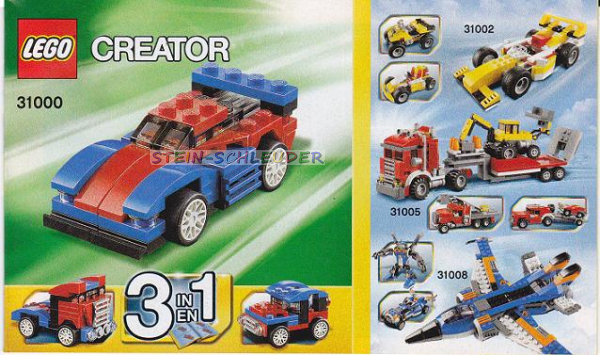 Lego Creator Bauanleitung -Mini Speeder- (31000)