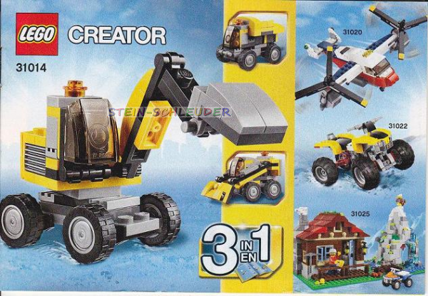 Lego Creator Bauanleitung -Power Digger- (31014)