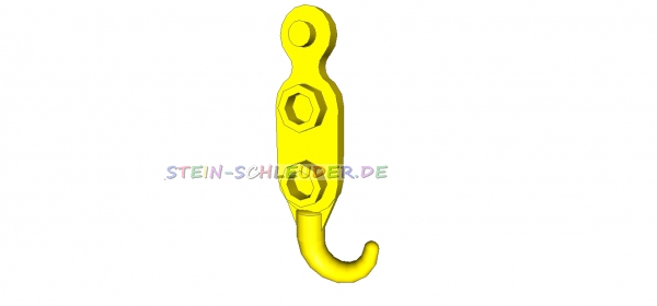 Lego Platte mit 4 Noppen und Haken (3136)