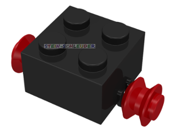 8 x Lego Achsstein 2 x 2 mit Felgen (3137c01)