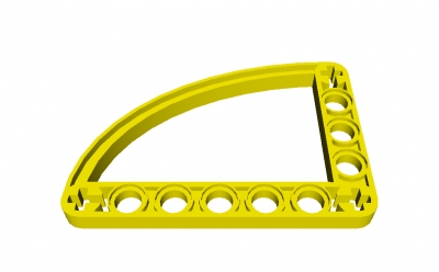 Lego Technik Liftarm 5 x 7 x 0.5 vierteloval (32251)